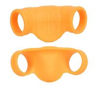 Milageto 2 Pezzi di Protezione per Il Pollice del Ricevitore per la Protezione delle Dita da Baseball, migliora l'oscillazione in Silicone, per Le Dita da, Orangina