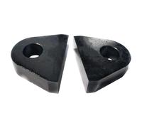 Milageto 2 pezzi di supporto per forcella a grillo saldato, robusto, resistente, di ricambio, pratico, facile da installare, in acciaio per rimorchio