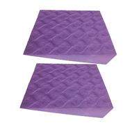 Milageto 2 Pezzi Squat Wedge Block Squat Ramp Esercizio Polpaccio Stretching Board Piede Inclinato Board per Supporto Polso Pilates Allenamento, Viola