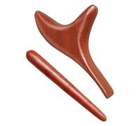 Milageto 2 pezzi Strumento per massaggio Point Penna per massaggio Barra per punti di agopuntura Manuale per tutto il corpo Viaggio Portatile Compatto