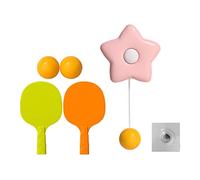 Milageto 2 Pezzi Tennis Racket Pingpong Set Portatile Appendibile Attrezzo Porta Allenamento Coordinazione Occhio Mano Realizzato in Materiale