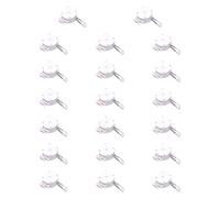 Milageto 20 pezzi di macchina per permanente digitale, scatola di filo di trazione, gadget per permanente, accessori per arricciacapelli robusti e, White a