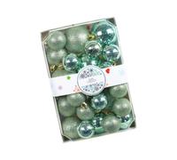 Milageto 26 Pezzi di Palline di Natale Decorazioni per Alberi di Natale 3 Dimensioni Disposizione della Scena Palline Decorative infrangibili per Feste in, Verde