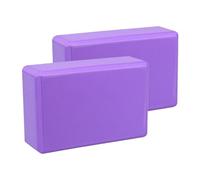 Milageto 2X Blocchi per Esercizi Blocchi per Esercizi Leggeri in Schiuma Eva di Supporto Accessori per per Allenamento in Palestra Meditazione, Viola