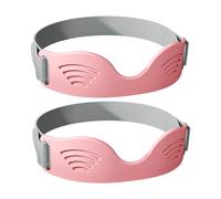Milageto 2X Ginocchiere, Cinghie di Supporto per Rotula, stabilizzatore per Rotula Regolabile per Esercizi, Fitness, pallavolo, Giovani, Rosa