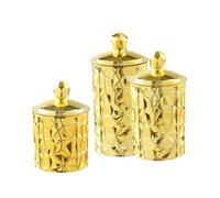 Milageto 3 Barattoli per Alimenti, Eleganti Contenitori per Alimenti Secchi con Coperchi Ermetici per Chicchi di Caffè, Zucchero E, Ideali per La