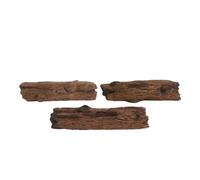 Milageto 3 Pezzi Ceppo di Albero in Plastica Decorativo Ceppi D'albero Artificiali Simulato Ceppi Finti per , Terrario, Acquario