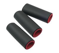 Milageto 3 pezzi di accessori per barre per trazioni in schiuma, facili da usare, manicotto protettivo morbido per allenamento di sollevamento pesi in palestra, Nero Rosso