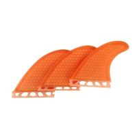 Milageto 3 Pezzi Pinna con Nido d'Ape, Arancione, Size to 1