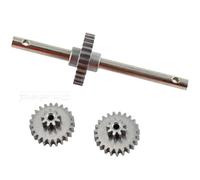 Milageto 3 Pezzi Set Ingranaggi e Albero Alta Durata Cambio Metallico RC Resistente all'Usura Scatola Cambio in Metallo