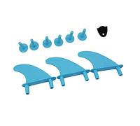 Milageto 3 Pezzi Surfboard Tail Fins Paddleboard Thruster Screws Soft Top Realizzati in TPU Robusto Adatti a Surfisti Che Amano La Potenza Adatti a attività, Azzurro