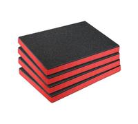 Milageto 4 inserti in schiuma per cassetta degli attrezzi, cuscinetti in schiuma per imballaggio, inserti per scatola di immagazzinaggio portatile, 45 Cm X 33 Cm X 3.8