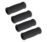 Milageto 4 pezzi impugnature in schiuma impugnature comode antiscivolo impugnatura per bambini monopattino bici attrezzi da giardinaggio, Nero, 1.9 Cm X 3.3 Cm X