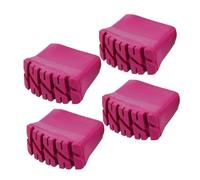 Milageto 4x Copripiedi per scale Tappetini per piedi per scale Assorbimento degli urti Installazione facile Cappucci terminali Cuscinetti per gambe per garage