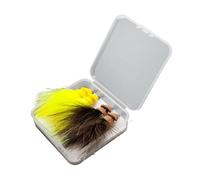 Milageto 4X Esche da Pesca a Mosca Ami da Pesca Esche Artificiali Pratiche Esche per Tarpon Torrente Poco Profondo Banco Accessori