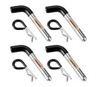 Milageto 4x Set di clip per perni di traino per rimorchio Accessori per ganci di traino Ricambi per parti di ricambio Ferramenta per rimorchi Perno a scatto R