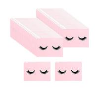 Milageto 50 pezzi Borse per ciglia Borse per trucco per ciglia con cerniera per il trucco Borse per imballaggio per ciglia Adorabili per donne, 15x10 cm Rosa