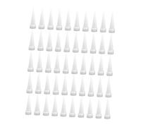 Milageto 50 pezzi ugelli per calafataggio, tappi per calafataggio, forniture portatili, facili da usare, robusti strumenti di finitura, applicatori di ugelli, Lunghezza 4.6 Cm