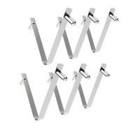 Milageto 6 Pezzi Clip per Spazzola da Piscina con Doppio Perno a Molla, Clip a Forma di V Leggere e Portatili a Farfalla, Morsetti per Tenda da Campeggio