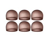 Milageto 6x Cappucci per Cappucci per applicazione Rete per capelli Poliestere Invisibile per donne per parrucche per lauree, CaffÈ