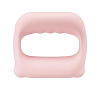 Milageto Anello massaggiante elettrico portatile con cintura in vita, massaggio vibratorio dei tessuti profondi regolabile per giocatore, viaggio, compleanno, Rosa