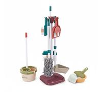 Milageto Aspirapolvere Bambini Giocattolo Set Pulizia Completo con Scopa Paletta Secchio Spazzole Funzione Educativa E Divertente Adatto per Bambini 4-6 Anni Gioco di Ruolo Regalo, Set 667-59