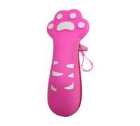 Milageto Astuccio portapenne in silicone, piccolo, elegante, multiuso, per bambini e donne, grande capacità, per cosmetici e trucchi, con cerniera, Rosa Rossa