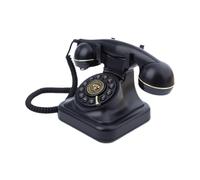 Milageto Audio Libro degli Ospiti Matrimonio Telefono Registratore di messaggi Telefono Telefono da Tavolo Decorativo Vecchio Stile dal Design retrò per, Nero