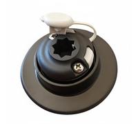 Milageto Base Gonfiabile per Barca Piattaforma Montaggio Attacco Centrale a Profilo Pulito Cappuccio di con Corda Rinforzo con Due Viti in PVC Adatta per Gommone Kayak, Base Rotonda Ottagonale