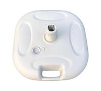 Milageto Base per ombrellone da Giardino con Parti riempibili e riempibili d'Acqua, Supporto per palo Antivento, Supporto per ombrellone per Spiaggia, Bianco 20l