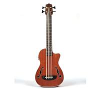Milageto Bass Ukulele Chitarra Basso Ukulele Acustico Strumento a Corde Mini Basso con Manico Comodo E Risonanza Calda Tastiera, 30 Pollici U-Bass/Corde In Budello Solo Strumento