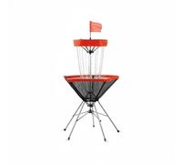 Milageto Bersaglio da Lancio Golf Rete Bersaglio Pieghevole per Stand Portatile Base Stabilizzata Anelli di Fissaggio Materiale Acciaio Oxford Nylon Adatto per Parchi Eventi Scolastici, Rosso