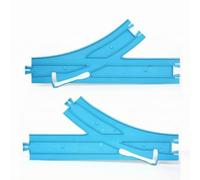 Milageto Binario con Leva di Deviazione ideale come Regalo Pezzo di Binario Ramificato Resistente Accessorio Ferroviario Gioclo per Aula Scolastica, Stile A