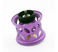 Milageto Bobina per Mulinello da Pesca di Ricambio Ultralight Alluminio per Lancio Corpo Solido Lega Supporta Lanci, Viola