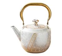 Milageto Bollitore da 1,6 L, accessorio resistente al calore, regalo robusto, bollitore per acqua, scaldalatte per campeggio, ristorante, cucina, casa, Argento