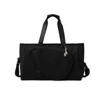 Milageto Borsa a Tracolla da Badminton per Uomo E Donna, Borsa Tote per attività All'aperto, Palestra, Fitness, Borsa Multiuso per Racchette da Badminton C, Nero