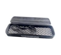 Milageto Borsa da Pesca Rigida Nera, Spaziosa, Portatile, Multiuso, di Grande capacità, Custodia per Canna da Pesca E Mulinello, Interno Interamente in Rete