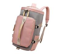 Milageto Borsa Da Viaggio con Tracolla Regolabile, Zaino Sportivo per Spiaggia E Basket, Rosa Grigio