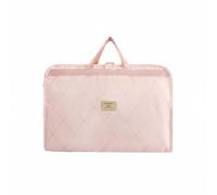 Milageto Borsa da Viaggio Organizer Borsa Portaoggetti Custodia Valigia Pochette Compressione in 1 con Compressione Fino al 60 in Tessuto Twill Leggero, Rosa Con Motivo A Cuore
