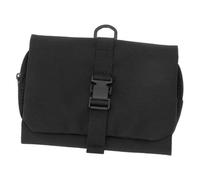 Milageto Borsa da viaggio per il trucco, organizer per cosmetici, versatile borsa da viaggio per esterni da donna con gancio per appendere le attività, Nero