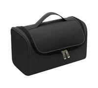 Milageto Borsa da viaggio per strumenti per capelli, custodia multifunzionale di grande capacità per arricciacapelli e ferro arricciacapelli, organizer per la, Nero