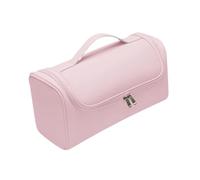 Milageto Borsa da viaggio per strumenti per capelli, custodia multifunzionale di grande capacità per arricciacapelli e ferro arricciacapelli, organizer per la, Rosa