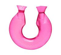 Milageto Borsa dell'acqua calda per il riempimento dell'acqua del collo, portatile, con tappo a vite in PVC, comoda borsa da 1400 ml, scaldacollo e spalla, Rosa