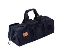 Milageto Borsa Porta Attrezzi Custodia per Picchetti Valigetta per Accessori Zaino Da Lavoro Portatile E Resistente Agli Strappi Adatta per Avventure All'aper, Nero