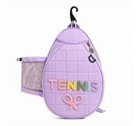 Milageto Borsa Racchet Trapuntata Design decorato Sportivo, Borsa a Tracolla con Maniglia Superiore e Gancio, Leggera, per Sessioni da Ca