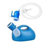 Milageto BOTTO URINE MASCHIO Potty da 2000 ml perdite a prova di pipì portatile Contenitore urinario per sedersi Night Patient Night Home, Tubo Da 1.6 M Blu