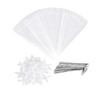 Milageto Campane da Giardino per Piante, coperture per Piante a Campana, Anti, Pieghevoli, Trasparenti, Mini Serre riutilizzabili, Protezione per Piante, 20 Pezzi