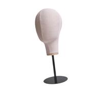 Milageto Canvas Mannequin Head Head Stand Modello Tabletop Stable Stand Horter Hitch Standic, Base Alta