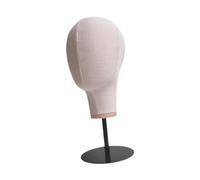 Milageto Canvas Mannequin Head Head Stand Modello Tabletop Stable Stand Horter Hitch Standic, Base Corta
