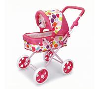 Milageto Carrello Giocattolo Bambini Passeggino Bambola Carrozzina Gioco Mini con Telaio Robusto E Cappottina in Tessuto Sedile, style to 4